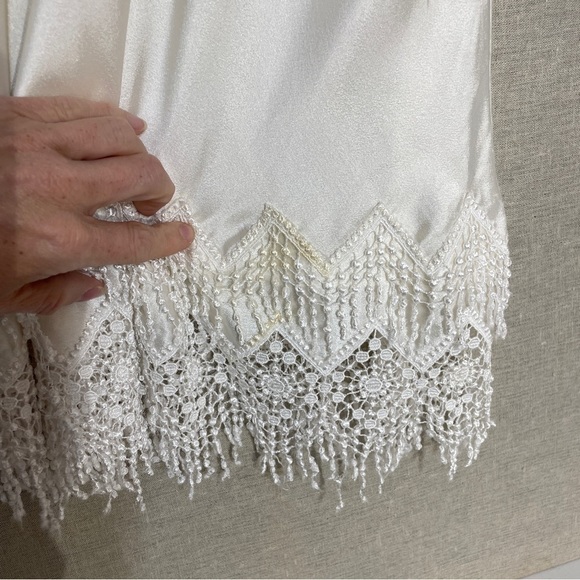 Georgette Trabolski Fringed Robe & Chemise Slip Set - Picture 11 of 16